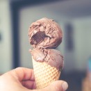three different ice creams